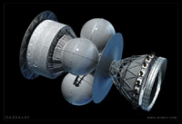 The Daedalus Starship - updated, without fuel tanks.